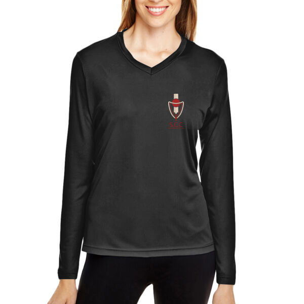 Ladies Long Sleeve Performance Shirt Thumbnail